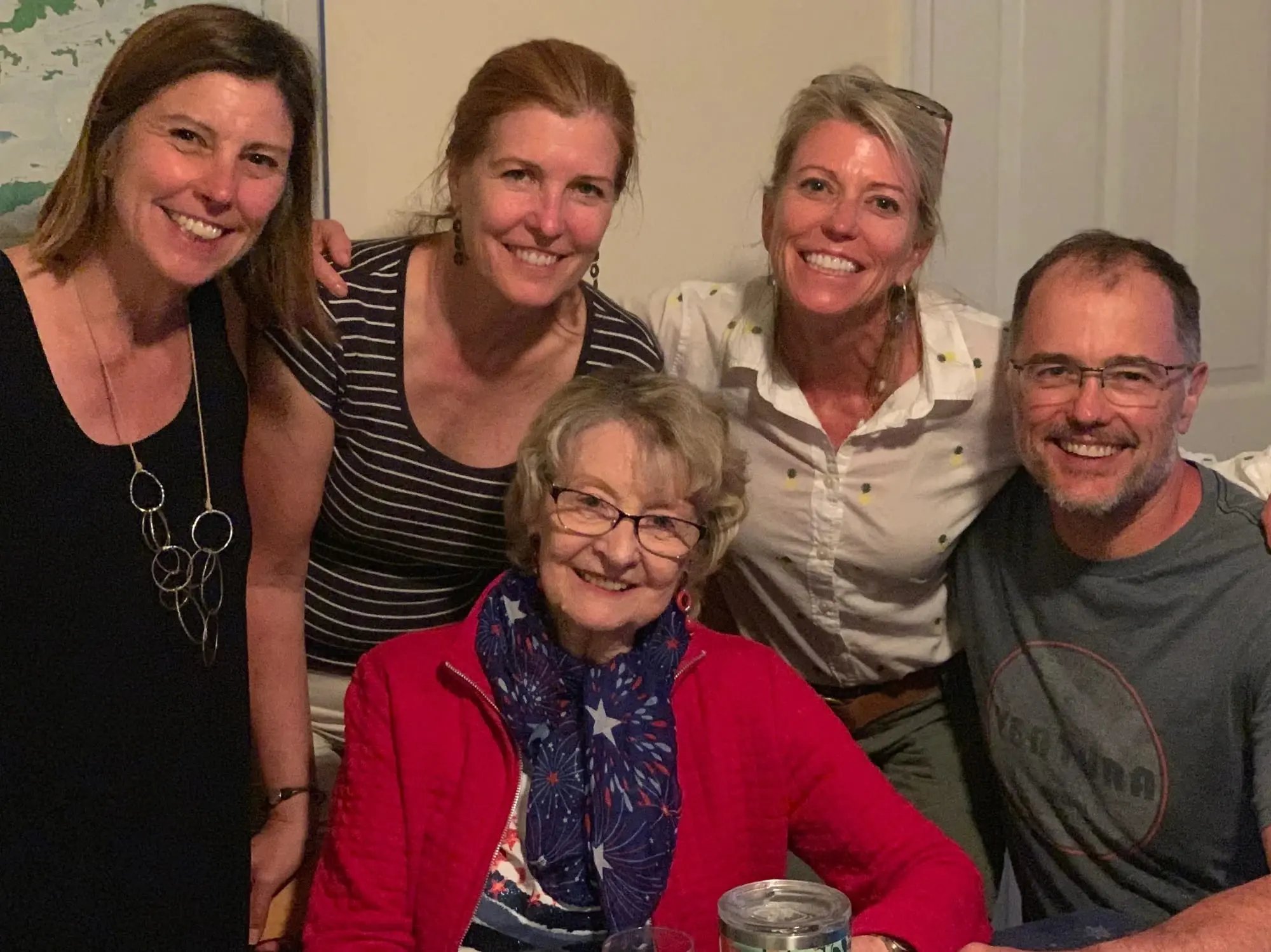 Burnie and her family