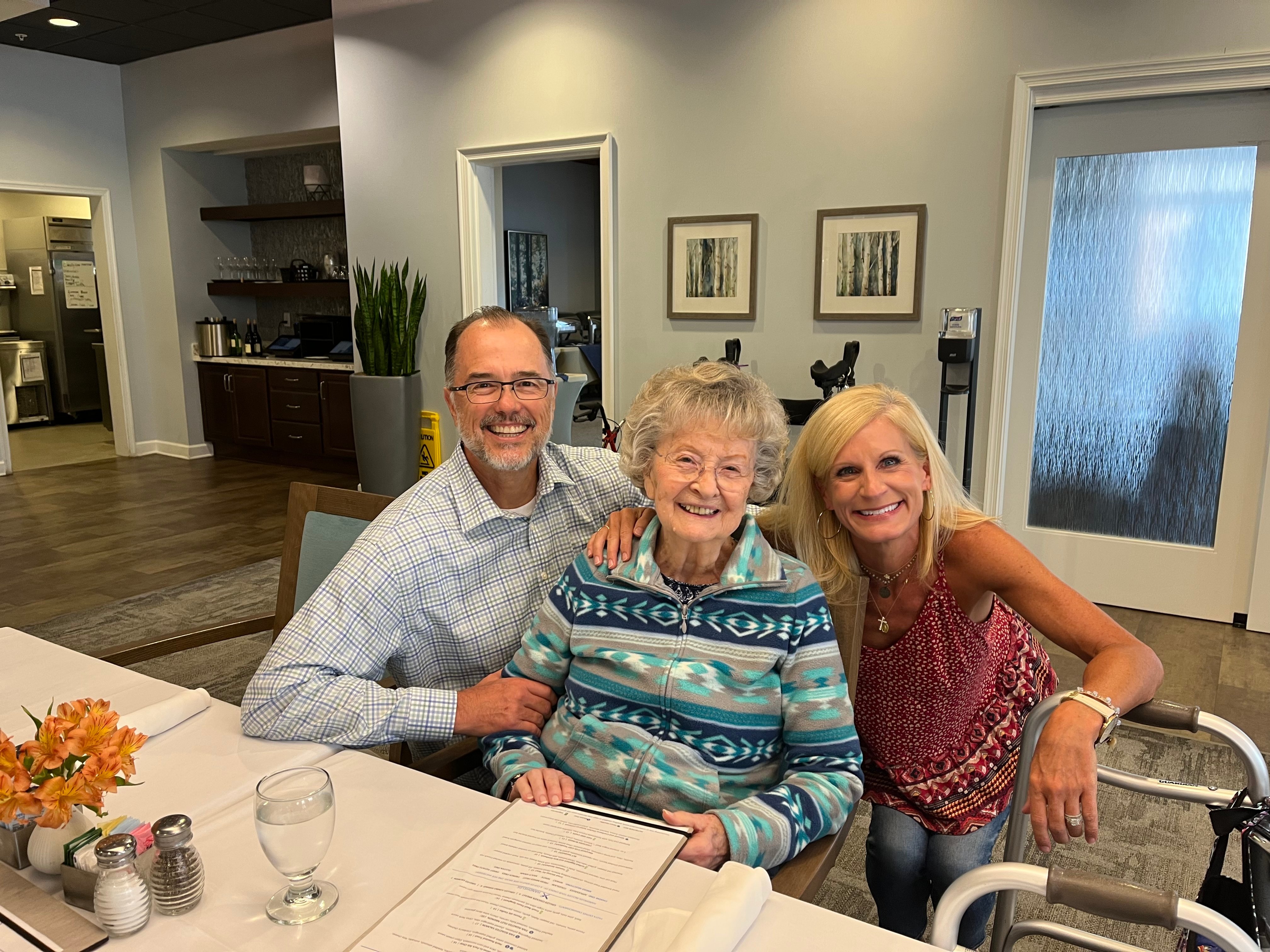 Burnie and her family