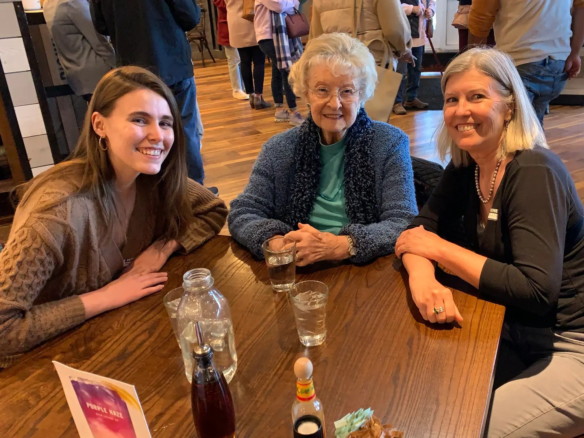 Burnie with her family