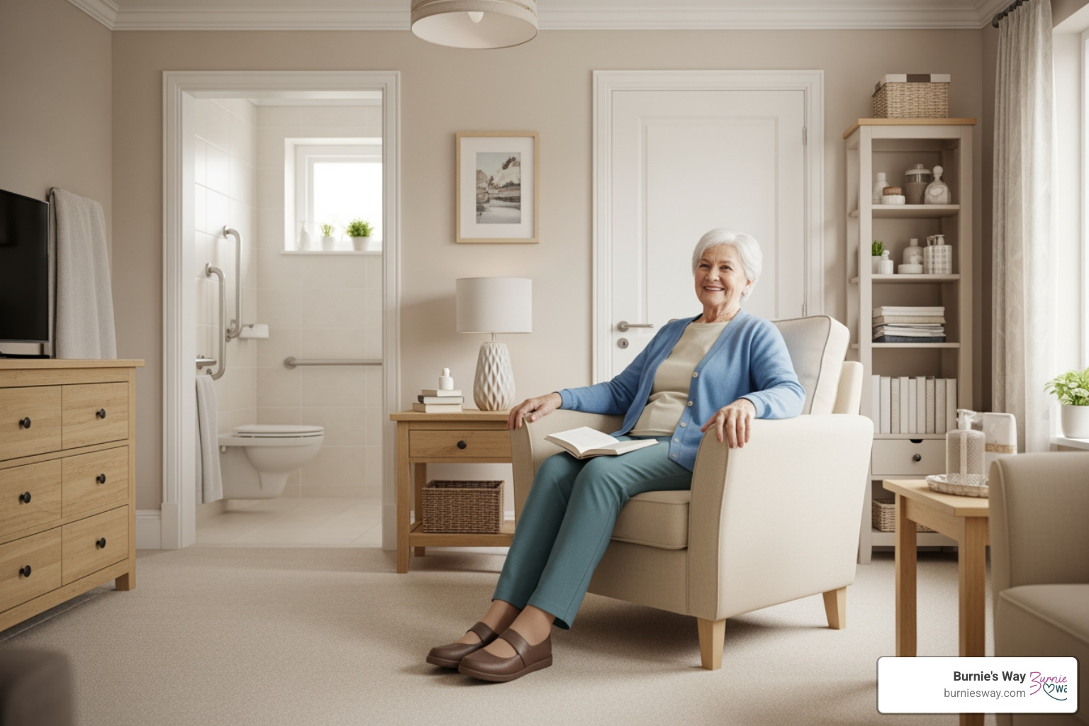 senior enjoying a safe, well-organized home - senior care planning